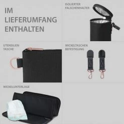 Outlet 👍 ABC Design Wickel-Rucksack Tour mit großem Frontfach - inkl. Wickelunterlage & Zubehör - Diamond Edition - Rose Gold 🔥 -Baby Changing Sales abc design wickel rucksack tour mit grossem frontfach inkl wickelunterlage zubehor diamond edition rose gold 12001682004 d3