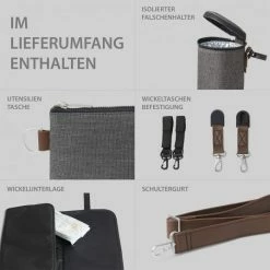 Flash Sale 💯 ABC Design Wickeltasche Royal - inkl. Wickelunterlage und viel Zubehör - Diamond Edition - Asphalt ⭐ -Baby Changing Sales abc design wickeltasche royal inkl wickelunterlage und viel zubehor diamond edition asphalt 12001642003 d5