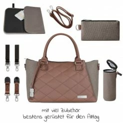 Deals 😀 ABC Design Wickeltasche Royal - inkl. Wickelunterlage und viel Zubehör - Fashion Edition - Nature 🌟 -Baby Changing Sales abc design wickeltasche royal inkl wickelunterlage und viel zubehor fashion edition nature 12001642103 d2