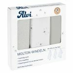 Promo 🔔 Alvi Moltonwindel / Moltontuch 3er Pack - Organic Cotton 80 x 80 cm - Curly Dots 🔥 6 Promo 🔔 Alvi Moltonwindel / Moltontuch 3er Pack - Organic Cotton 80 x 80 cm - Curly Dots 🔥 - Image 4