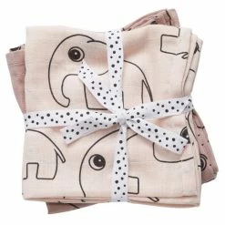 Brand new 🌟 Done by Deer Mullwindel / Mulltuch / Pucktuch - 2er Pack - 120 x 120 cm - Deer Friends - Rosa 🔔