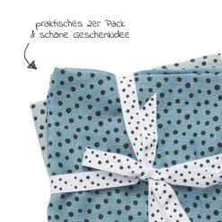 Best Sale 👏 Done by Deer Mullwindel / Mulltuch / Pucktuch - 2er Pack - 70 x 70 cm - Happy Dots - Blau 😉 -Baby Changing Sales done by deer mullwindel mulltuch pucktuch 2er pack 70 x 70 cm happy dots blau 30688 d2