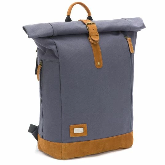Discount π Fillikid Wickerucksack Rolltop Canvas inkl. Wickelunterlage - Grau π 2 Discount π Fillikid Wickerucksack Rolltop Canvas inkl. Wickelunterlage - Grau π