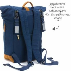 Discount 🌟 Fillikid Wickerucksack Rolltop Canvas inkl. Wickelunterlage - Navy 🎁 -Baby Changing Sales fillikid wickelrucksack rolltop canvas inkl wickelunterlage navy kp6300 01 d3