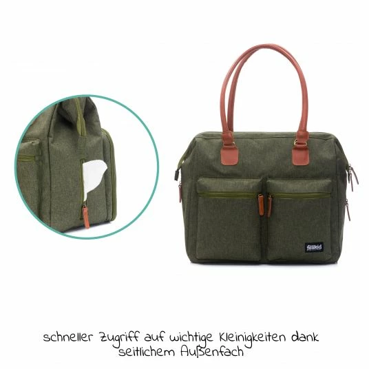 Best reviews of 🧨 Fillikid Wickeltasche Oxford mit Wickelauflage, Innnen- & Außenfächer - Dunkelgrün Melange - Collection 2022 😀 6 Best reviews of 🧨 Fillikid Wickeltasche Oxford mit Wickelauflage, Innnen- & Außenfächer - Dunkelgrün Melange - Collection 2022 😀 - Image 4