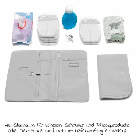 Brand new ✨ Fillikid Windeltasche für Unterwegs - Cube Grey ✔️ 5 Brand new ✨ Fillikid Windeltasche für Unterwegs - Cube Grey ✔️ - Image 3