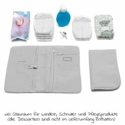 Wholesale 💯 Fillikid Windeltasche für Unterwegs - Cube Grey 😍 -Baby Changing Sales fillikid windeltasche fur unterwegs palme 7901 04 d2