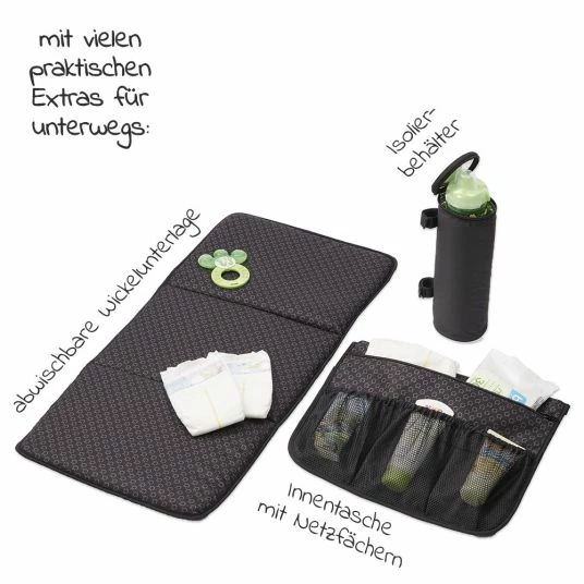 Best reviews of 🎁 Gesslein 2 in 1 Wickelrucksack & Wickeltasche N°4 mit Wickelunterlage, Innentasche & Isolierbehälter - Schwarz - Collection 2022 🔥 4 Best reviews of 🎁 Gesslein 2 in 1 Wickelrucksack & Wickeltasche N°4 mit Wickelunterlage, Innentasche & Isolierbehälter - Schwarz - Collection 2022 🔥 - Image 2