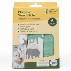 Wholesale ✔️ Grünspecht Pflegetuch 6er Pack 30 x 30 cm - Grün ✔️ 9 Wholesale ✔️ Grünspecht Pflegetuch 6er Pack 30 x 30 cm - Grün ✔️ -Baby Changing Sales grunspecht pflegetuch 6er pack 30 x 30 cm grun 1501 v4 d2
