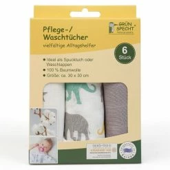 Cheap ⌛ Grünspecht Pflegetuch 6er Pack 30 x 30 cm - Taupe 😉 -Baby Changing Sales grunspecht pflegetuch 6er pack 30 x 30 cm taupe 1501 v5 d2
