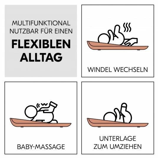 Promo ✨ Hauck Wickelauflage Change N Clean rutschfest & abwaschbar - Cork ⭐ 4 Promo ✨ Hauck Wickelauflage Change N Clean rutschfest & abwaschbar - Cork ⭐ - Image 2