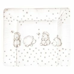 Best Pirce 💯 Julius Zöllner Foil changing mat Softy - Hedgehog - White 👍