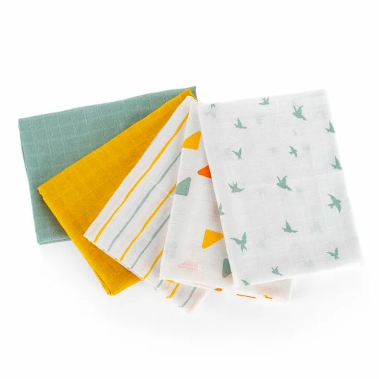 Buy 🤩 LaLoona Mullwindeln 5er Pack - Gelb Grün 👏 4 Buy 🤩 LaLoona Mullwindeln 5er Pack - Gelb Grün 👏 - Image 2