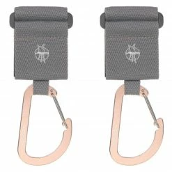 Top 10 🧨 Lässig Befestigungsriemen 2er Pack Stroller Hooks für Wickeltasche - Grey 🛒