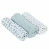 Cheapest 🧨 Lässig Mull cloth 3-pack 85 x 85 cm - Little Chums Stars - Light Mint 💯 -Baby Changing Sales lassig mulltuch 3er pack swaddle burp blanket l 85 x 85 cm little chums stars light mint 1312005525 d0