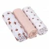 Coupon 😍 Lässig Mulltuch 3er Pack Swaddle & Burp Blanket L 85 x 85 cm - Little Forest - Rose ⌛ -Baby Changing Sales lassig mulltuch 3er pack swaddle burp blanket l 85 x 85 cm little forest rose 1312008757 d0 2
