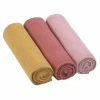 Wholesale ⌛ Lässig Mulltuch 3er Pack Swaddle & Burp Blanket L 85 x 85 cm - Rose Rosewood Mustard 🎁