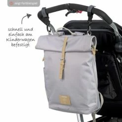 Brand new ⭐ Lässig Wickelrucksack Green Label Rolltop 🎒 Backpack - Anthracite 😉 -Baby Changing Sales lassig wickelrucksack green label rolltop backpack anthracite 1103025236 d3