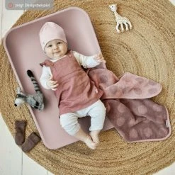 Best Pirce 🤩 Leander Auflage Topper für Wickelauflage Matty aus Bio-Baumwolle - Organic - Wood Rose - Collection 2022 👏 -Baby Changing Sales leander auflage topper fur wickelauflage matty aus bio baumwolle organic wood rose 510802 67 d3
