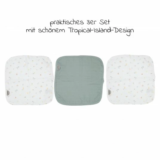 Best Sale 🤩 LUMA babycare Pflegetuch 3er Set Musselin 32 x 32 cm - Tropical Island ⭐ 4 Best Sale 🤩 LUMA babycare Pflegetuch 3er Set Musselin 32 x 32 cm - Tropical Island ⭐ - Image 2