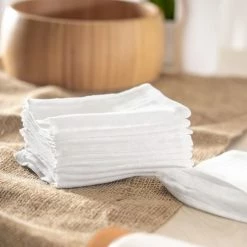 Discount 🔔 Makian Gauze Washing Glove Pack of 10 - White 😉 -Baby Changing Sales makian mull waschhandschuh 10er pack weiss rh 10 d5