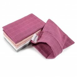 Budget 🎁 Makian Mull-Waschhandschuh 8er Pack 15 x 20 cm - Orchidee / Puder 👍