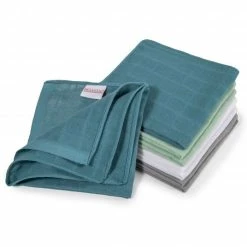 Outlet 🥰 Makian Mull-Waschlappen / Pflegetuch 8er Pack 30 x 30 cm - Patina / Mint 🛒