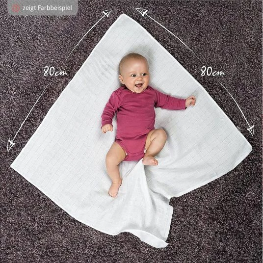 Outlet π Makian Mullwindel / Mulltuch 10er Pack 80 x 80 cm - Grau π₯° 8 Outlet π Makian Mullwindel / Mulltuch 10er Pack 80 x 80 cm - Grau π₯° - Image 6