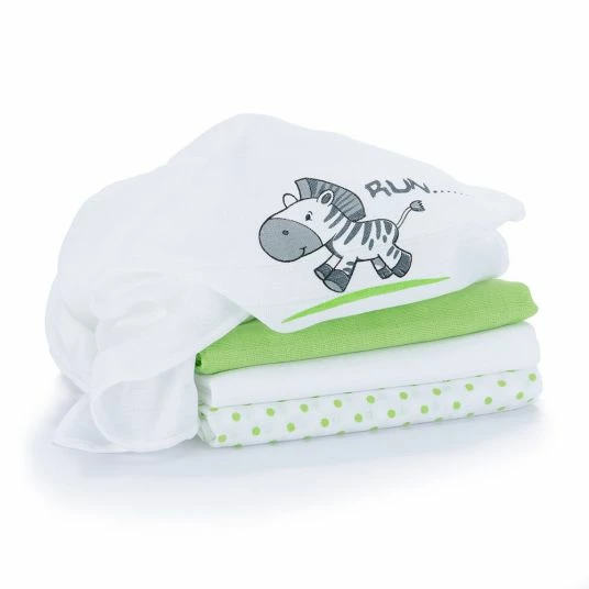 New π Makian Diaper 4er Pack - Zebra White Green π 3 New π Makian Diaper 4er Pack - Zebra White Green π