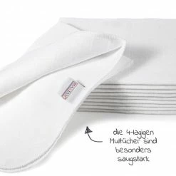 Buy 😍 Makian Mullwindeln / Mulltücher / Spucktücher 10er Pack 35 x 50 cm - Weiß 😉 -Baby Changing Sales makian mullwindeln mulltucher spucktucher 10er pack 35 x 50 cm weiss dpb 10 d2