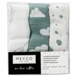 Promo 😉 Meyco 3er Pack Mull-Pflegetücher 30 x 30 cm - Federn Wolken Dots - Grün 🔔 8 Promo 😉 Meyco 3er Pack Mull-Pflegetücher 30 x 30 cm - Federn Wolken Dots - Grün 🔔 -Baby Changing Sales meyco mulltuch waschtuch 3er pack 30 x 30 cm federn wolken dots grun 457003 d1