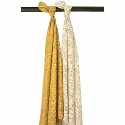 Best Pirce β¨ Meyco 2er Pack Swaddles 120 x 120 cm - Cheetah - Honey Gold π