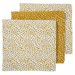 Hot Sale 🎁 Meyco 3er Pack Mullwindeln 70 x 70 cm - Cheetah - Honey Gold ❤️