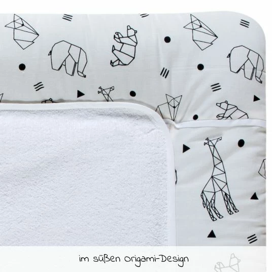 Outlet π₯° Schardt Wickelauflage mit Frottee-Bezug 75 x 80 cm - Origami - Black - Collection 2022 π 4 Outlet π₯° Schardt Wickelauflage mit Frottee-Bezug 75 x 80 cm - Origami - Black - Collection 2022 π - Image 2
