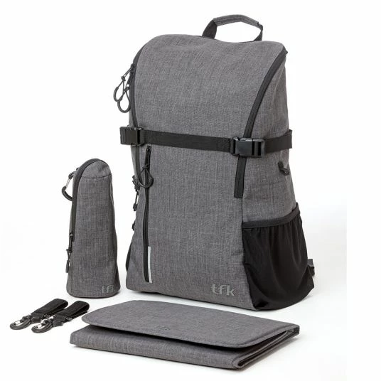 Cheap π TFK Wickelrucksack inkl. Wickelunterlage & Flaschenhalter - Grau - Collection 2022 π 3 Cheap π TFK Wickelrucksack inkl. Wickelunterlage & Flaschenhalter - Grau - Collection 2022 π
