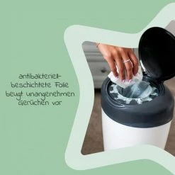 Coupon 🎁 Tommee Tippee Windeleimer Simplee Sangenic inkl. 6 Nachfüllkassetten - Greenfilm™ - Weiß Grau ⭐ -Baby Changing Sales tommee tippee windeleimer simplee sangenic inkl 6 nachfullkassetten greenfilm weiss grau 87002003 d2