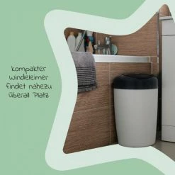 Coupon 🎁 Tommee Tippee Windeleimer Simplee Sangenic inkl. 6 Nachfüllkassetten - Greenfilm™ - Weiß Grau ⭐ -Baby Changing Sales tommee tippee windeleimer simplee sangenic inkl 6 nachfullkassetten greenfilm weiss grau 87002003 d4