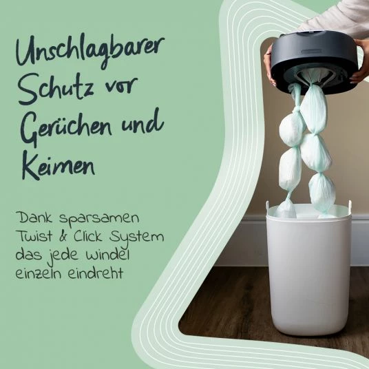 Best deal 🧨 Tommee Tippee Windeleimer Twist and Click Sangenic inkl. 1 Nachfüllkassette - Greenfilm™ - Blau 😀 5 Best deal 🧨 Tommee Tippee Windeleimer Twist and Click Sangenic inkl. 1 Nachfüllkassette - Greenfilm™ - Blau 😀 - Image 3